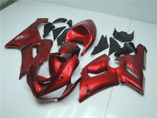 Kawasaki ZX6R 05-06 Verkleidungen - Candy Rot