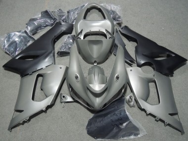 Kawasaki ZX6R 05-06 Verkleidungen - Grau Schwarz