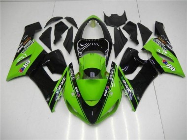 Kawasaki ZX6R 05-06 Verkleidungen - Grün