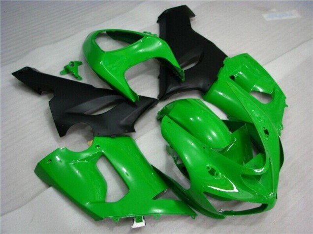 Kawasaki ZX6R 05-06 Verkleidungen - Grün Matt schwarz Kawasaki ZX6R 05-06 Verkleidungen - Grün Matt schwarz