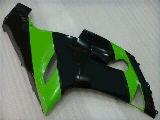 Kawasaki ZX6R 05-06 Verkleidungen - Grün Schwarz