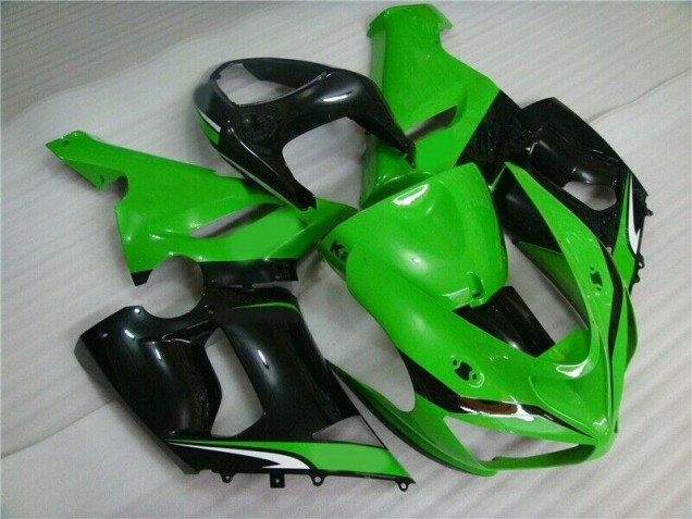 Kawasaki ZX6R 05-06 Verkleidungen - Grün Weiß Schwarz