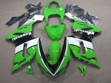Kawasaki ZX6R 05-06 Verkleidungen - Grün Weiß Schwarz Ninja 636