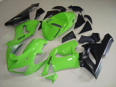 Kawasaki ZX6R 05-06 Verkleidungen - Limetten Grün