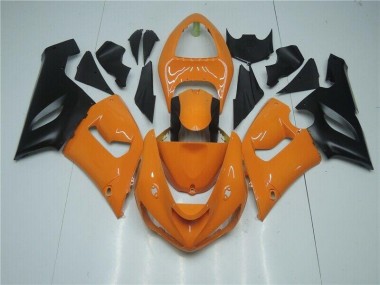 Kawasaki ZX6R 05-06 Verkleidungen - Orange Schwarz