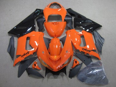 Kawasaki ZX6R 05-06 Verkleidungen - Orange Schwarz Ninja