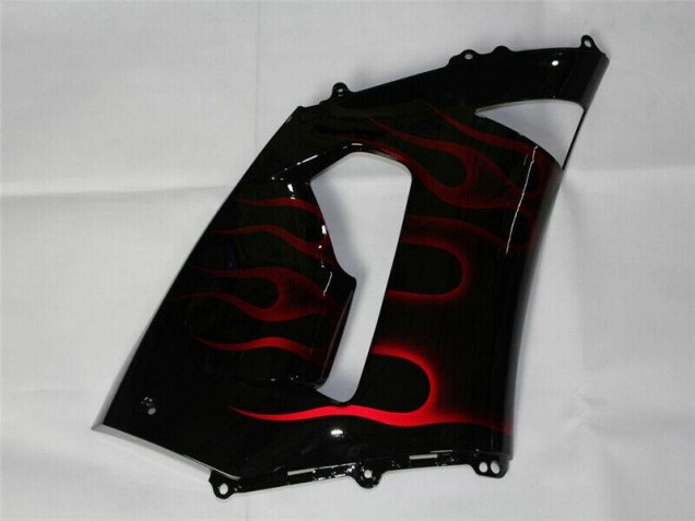 Kawasaki ZX6R 05-06 Verkleidungen - Rot Schwarz Kawasaki ZX6R 05-06 Verkleidungen - Rot Schwarz