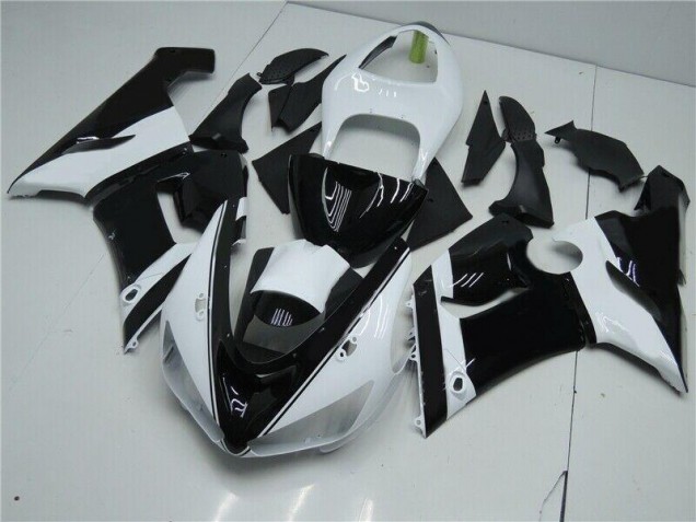 Kawasaki ZX6R 05-06 Verkleidungen - Schwarz Weiß Kawasaki ZX6R 05-06 Verkleidungen - Schwarz Weiß