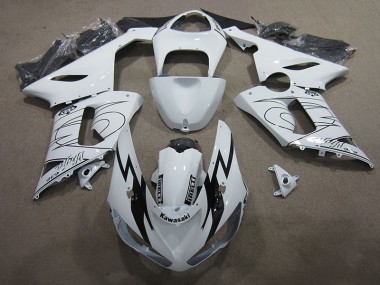Kawasaki ZX6R 05-06 Verkleidungen - Weiß Ninja 636