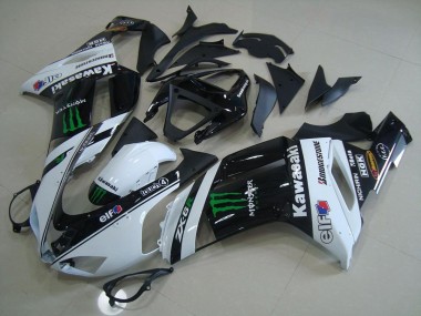 Kawasaki ZX6R 07-08 Verkleidungen - Weiß Monster