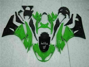 Kawasaki ZX6R 09-12 Verkleidungen & Plastik - Schwarz Grün