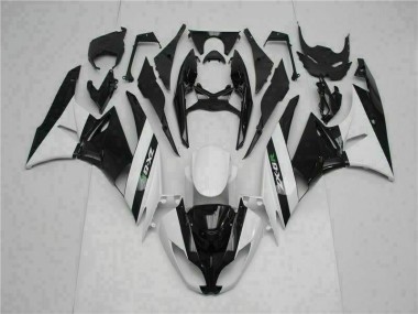 Kawasaki ZX6R 09-12 Verkleidungen - Schwarz Weiß