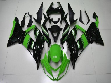 Kawasaki ZX6R 13-18 Verkleidung - Grün Schwarz