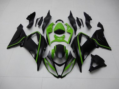 Kawasaki ZX6R 13-18 Verkleidung - Schwarz Grün
