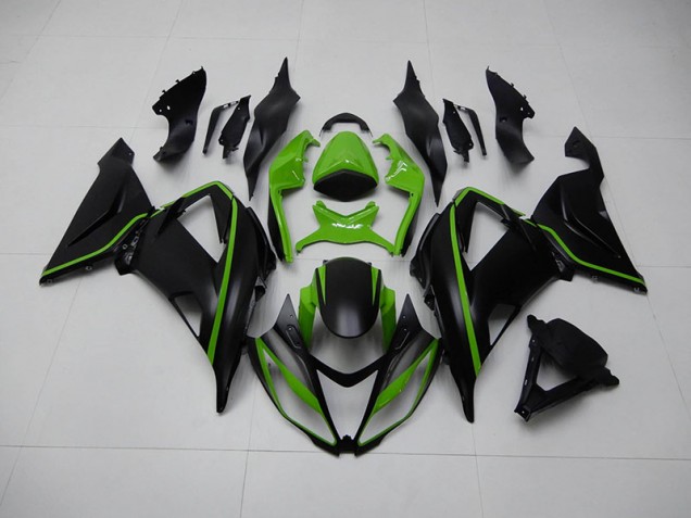 Kawasaki ZX6R 13-18 Verkleidung - Schwarz Grün Kawasaki ZX6R 13-18 Verkleidung - Schwarz Grün