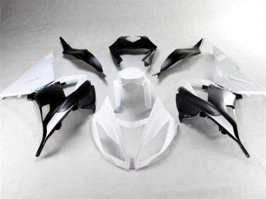 Kawasaki ZX6R 13-18 Verkleidung - Weiß Schwarz