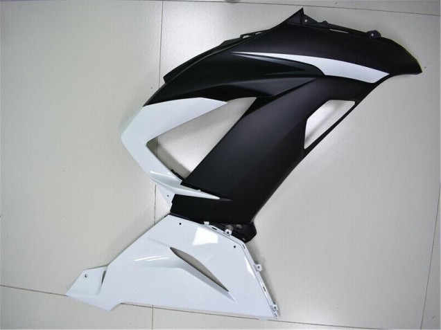 Kawasaki ZX6R 13-18 Verkleidung - Weiß Schwarz Kawasaki ZX6R 13-18 Verkleidung - Weiß Schwarz