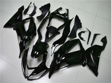 Kawasaki ZX6R 13-18 Verkleidungen - Glänzend Schwarz