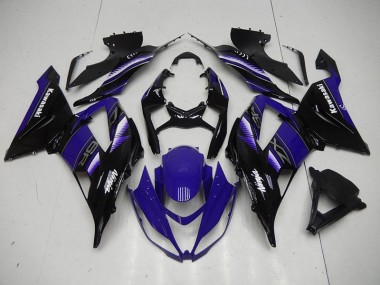 Kawasaki ZX6R 13-18 Verkleidungen - Schwarz Blau