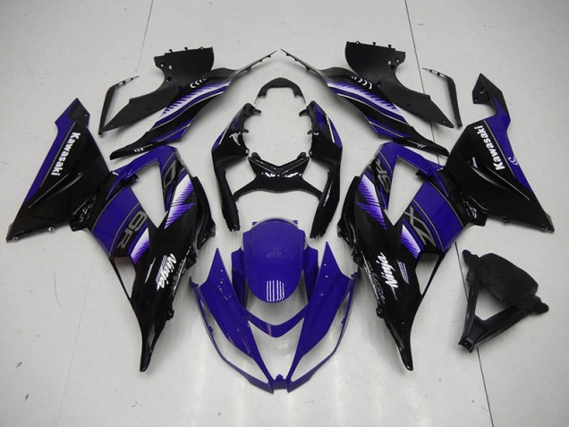 Kawasaki ZX6R 13-18 Verkleidungen - Schwarz Blau Kawasaki ZX6R 13-18 Verkleidungen - Schwarz Blau