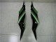 Kawasaki ZX6R 13-18 Verkleidungen - Schwarz Grün Kawasaki ZX6R 13-18 Verkleidungen - Schwarz Grün