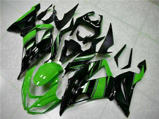 Kawasaki ZX6R 13-18 Verkleidungen - Schwarz Grün Kawasaki ZX6R 13-18 Verkleidungen - Schwarz Grün