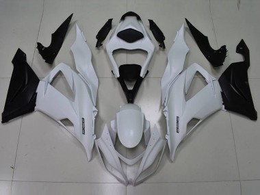 Kawasaki ZX6R 13-18 Verkleidungen - Weiß Schwarz 636