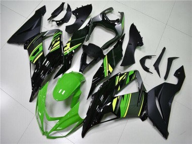 Kawasaki ZX6R 13-18 Vollverkleidung - Grün Schwarz