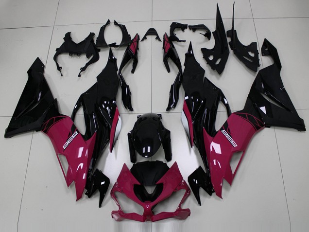 Kawasaki ZX6R 19-23 Verkleidungen - Rosa Schwarz Kawasaki ZX6R 19-23 Verkleidungen - Rosa Schwarz