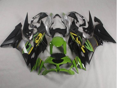 Kawasaki ZX6R 19-23 Verkleidungen - Schwarz Grün