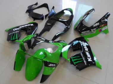 Kawasaki ZX9R 00-01 Verkleidungen - Grünes Monster