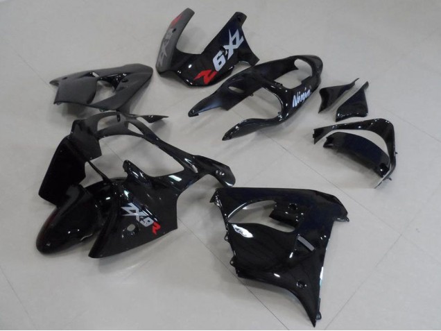 Kawasaki ZX9R 00-01 Verkleidungen - Schwarz mit grauen Aufklebern Kawasaki ZX9R 00-01 Verkleidungen - Schwarz mit grauen Aufklebern