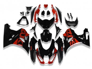 Suzuki GSXR 1000 17-23 Verkleidung - Schwarz Rot