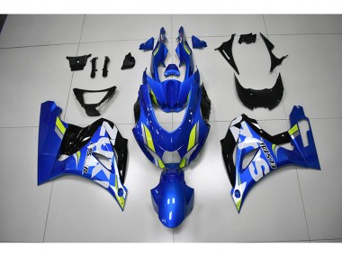 Suzuki GSXR 1000 17-23 Verkleidungen - Blau Weißer Aufkleber