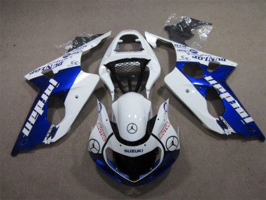 Suzuki GSXR 1000 K1 00-02 Verkleidungen - Blau Weiß Jordan Motul