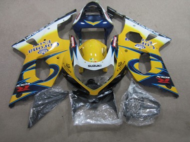 Suzuki GSXR 1000 K1 00-02 Verkleidungen - Gelb Blau Corona Extra