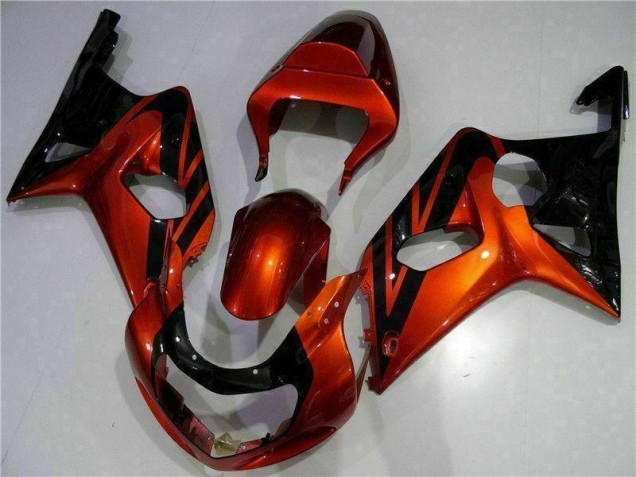 Suzuki GSXR 1000 K1 00-02 Verkleidungen - Orange Schwarz Suzuki GSXR 1000 K1 00-02 Verkleidungen - Orange Schwarz