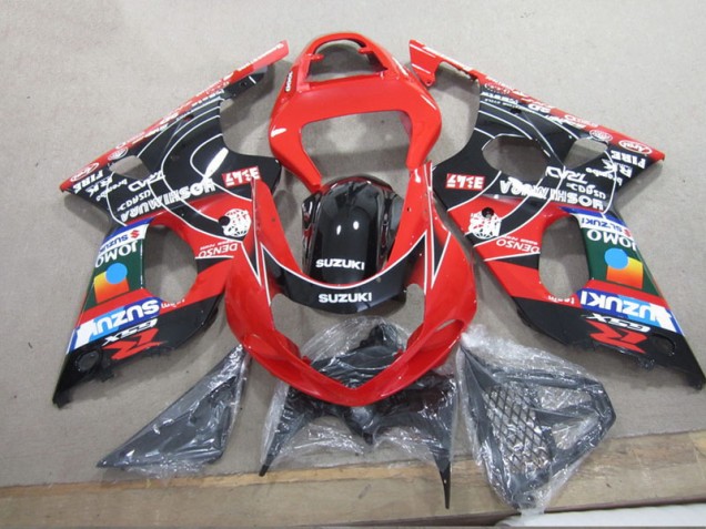 Suzuki GSXR 1000 K1 00-02 Verkleidungen - Rot Schwarz Denso Suzuki GSXR 1000 K1 00-02 Verkleidungen - Rot Schwarz Denso