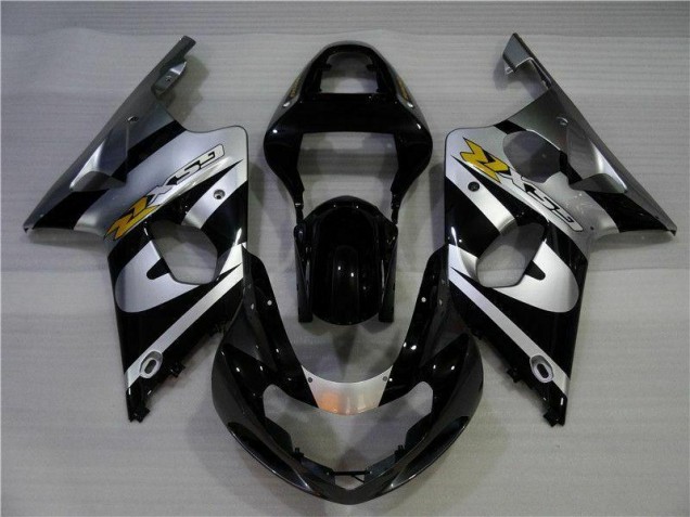 Suzuki GSXR 1000 K1 00-02 Verkleidungen - Silber Schwarz