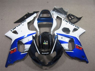 Suzuki GSXR 1000 K1 00-02 Verkleidungen - Weiß Blau