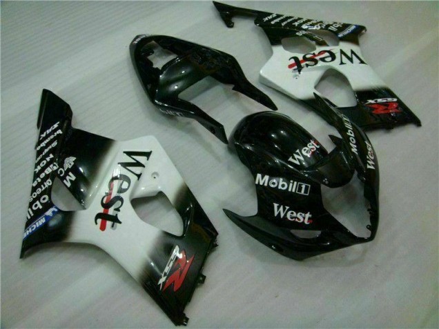 Suzuki GSXR 1000 K3 03-04 Verkleidung - Weiß Schwarz