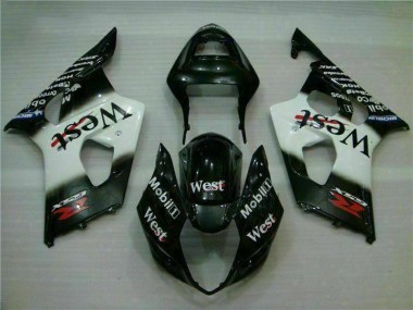 Suzuki GSXR 1000 K3 03-04 Verkleidung - Weiß Schwarz