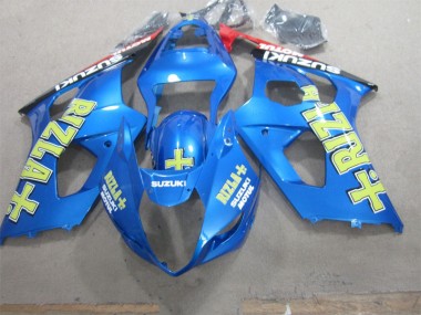 Suzuki GSXR 1000 K3 03-04 Verkleidungen - Blau Gelb Rizla