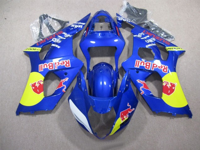 Suzuki GSXR 1000 K3 03-04 Verkleidungen - Blau Rot Bull