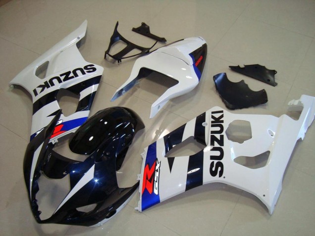 Suzuki GSXR 1000 K3 03-04 Verkleidungen - Dunkel blau Weiß