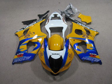Suzuki GSXR 1000 K3 03-04 Verkleidungen - Gelb Blau Corona Extra