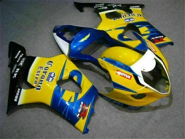 Suzuki GSXR 1000 K3 03-04 Verkleidungen - Gelb Blau
