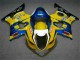 Suzuki GSXR 1000 K3 03-04 Verkleidungen - Gelb Blau