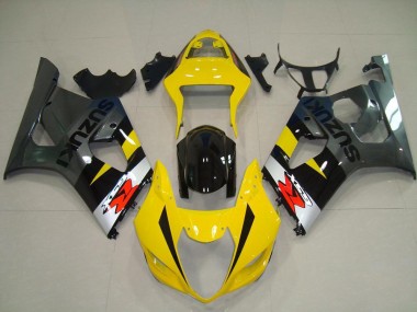 Suzuki GSXR 1000 K3 03-04 Verkleidungen - Gelb Grau