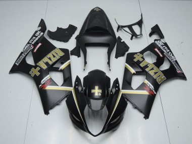 Suzuki GSXR 1000 K3 03-04 Verkleidungen - Matt Schwarzer Rizla